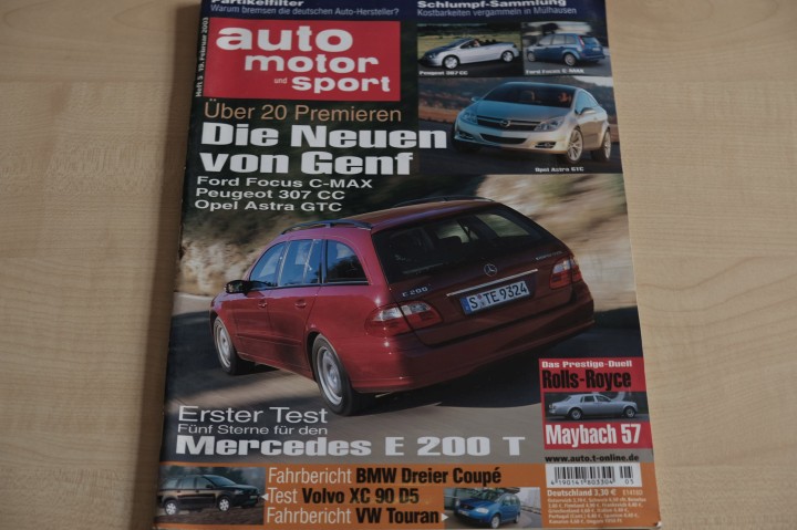 Deckblatt Auto Motor und Sport (05/2003)